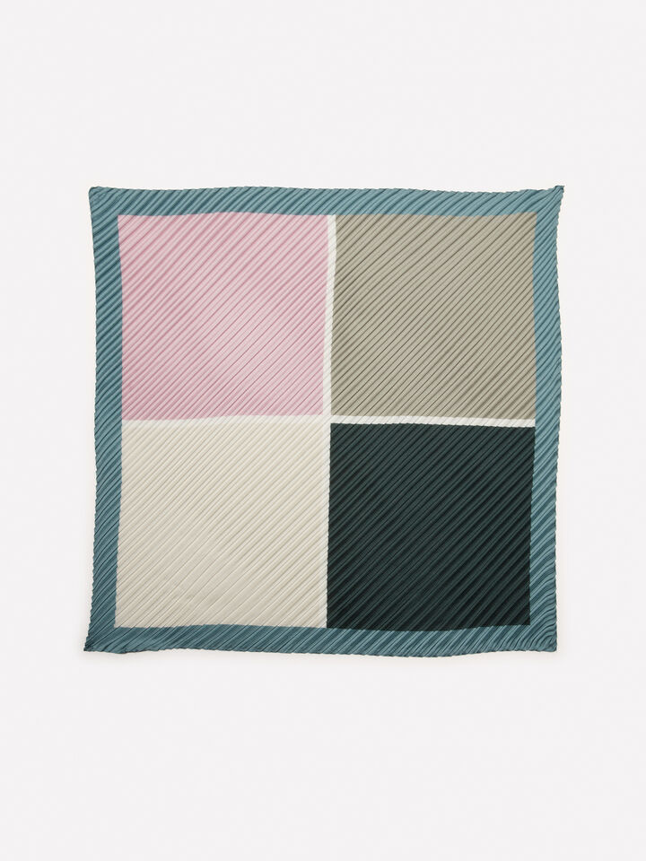 Multicolor pleated scarf - null - Multi-color | Sisley image number 1